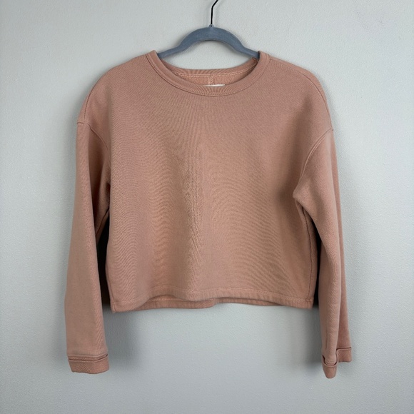 UpWest Super Soft Boxy Crewneck Cropped Sweatshirt - Size Medium - Picture 1 of 5